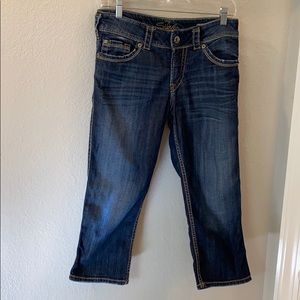 Silver Suki Surplus Capri Jeans